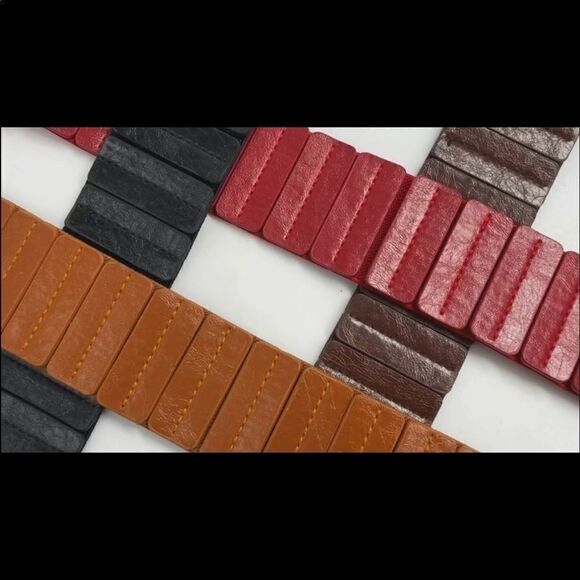 Wide Leather Belt Hook Buckle Wide Waist Stretch Dark Brown Belt - Picture 5 of 11